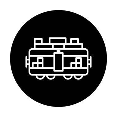 Tren kargosunun vektör çizimi