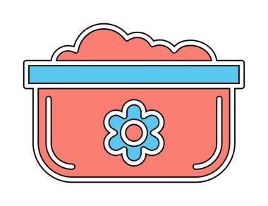 Bulaşık Otu Ağı simgesi, vektör illüstrasyonu 