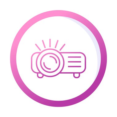 Projector  web icon vector illustration