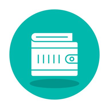 wallet icon, vector illustration simple design