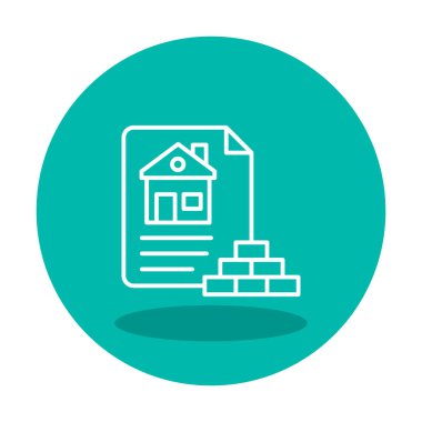 Ev Dosyası simgesi, vektör illüstrasyonu 