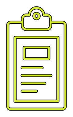 Pano simgesi, vektör illüstrasyonu basit tasarım