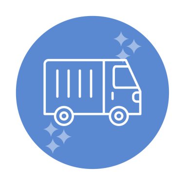 Van düz vektör simgesi