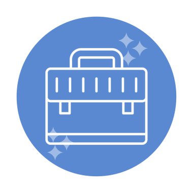 evrak çantası simgesi izole edilmiş web illüstrasyonu