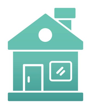 Ev. Web simgesi basit illüstrasyon