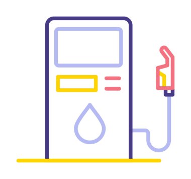 Yakıt İstasyonu simgesi taslak biçimi