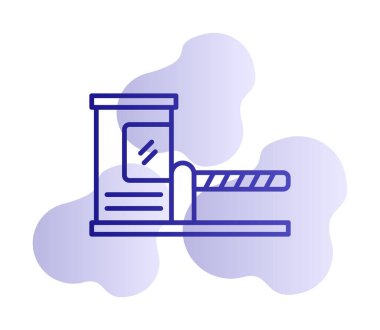 Park engeli simgesinin web illüstrasyonu