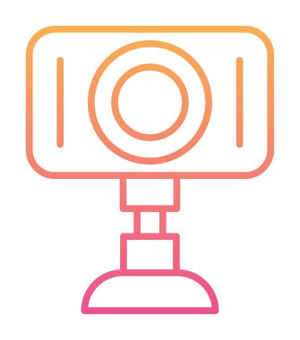 Web kamera simge vektör çizim