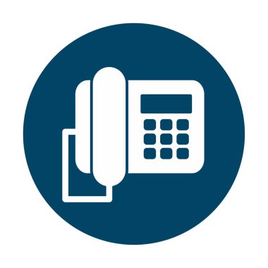 masa telefonu simgesi, vektör illüstrasyonu basit tasarım