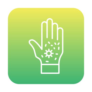 kirli el simgesi, vektör illüstrasyonu