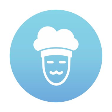 Şef simge vektör illüstrasyonu