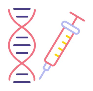 Gen yapısı simgesi. Mobil konsept ve web uygulamaları için bilim simgesi.