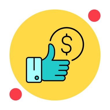 Basit En İyi Fiyat simgesi, vektör illüstrasyonu