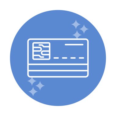 Akıllı Kart vektörü basit biçim simgesi