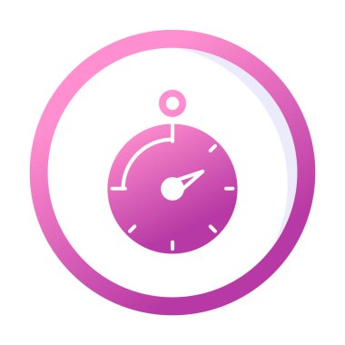 Saat, zamanlayıcı simgesi vektör çizimi 