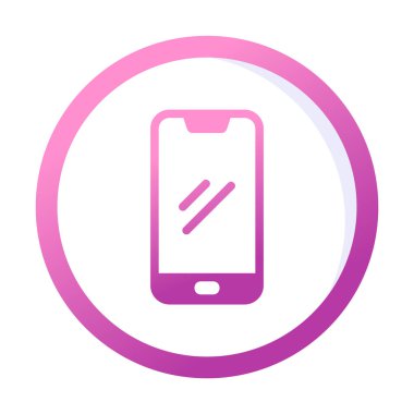 Akıllı telefon simgesi. özet vektör illüstrasyonu 