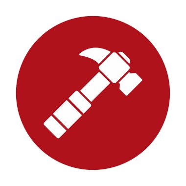 Çekiç ikonu vektör illüstrasyonu