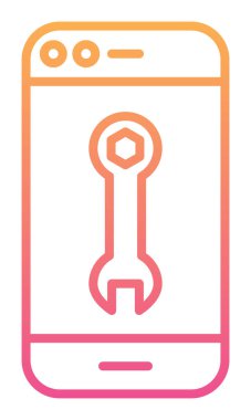 Smartphone Onarım simgesi vektör çizimi