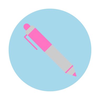 Kalem düz simgesi. Vektör çizim