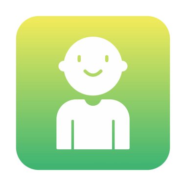 bebek oğlan simgesi, vektör illüstrasyonu