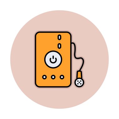 Su banyosu web simgesi, illüstrasyon