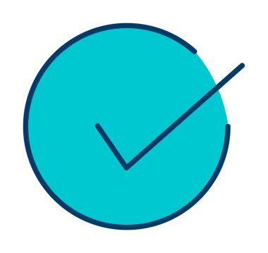 işaret simgesini işaretle, vektör illüstrasyonu basit tasarım