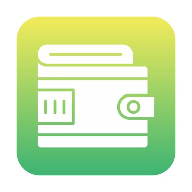 wallet icon, vector illustration simple design
