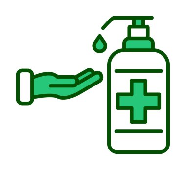 Basit El Yıkama simgesi, vektör illüstrasyonu