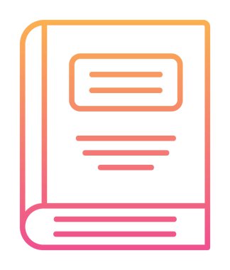 kitap simgesi vektör illüstrasyonu 