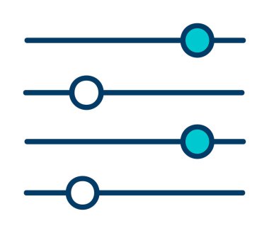 Ayar web simge vektör çizim