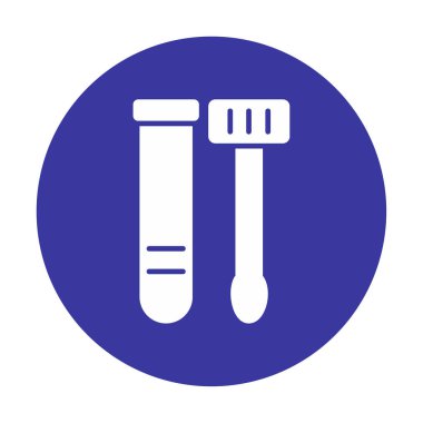 Örnek test web simgesi, vektör illüstrasyonu