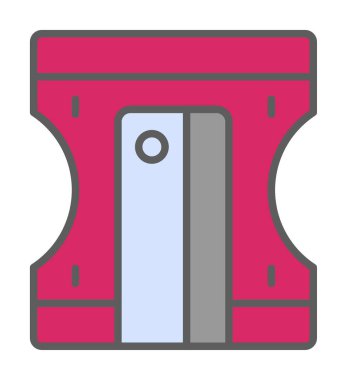 Kalem kalemtıraş simge vektör çizim