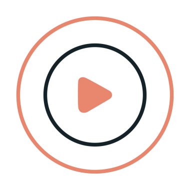 Oynatma düğmesi vektör çizimi