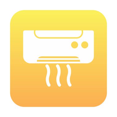 Klima ağı basit simgesi.