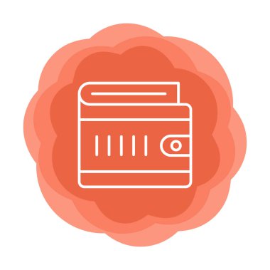 wallet icon, vector illustration simple design