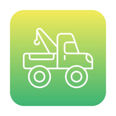 Yapı vinç simgesi, vektör illüstrasyon tasarımı