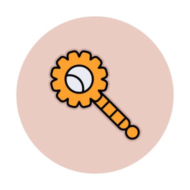 Çıngırak modern simgesinin vektör çizimi