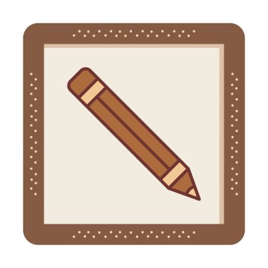 kalem simgesi vektör illüstrasyonu