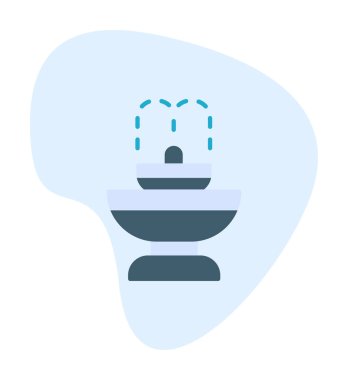 fıskiye ikonu vektör illüstrasyonu