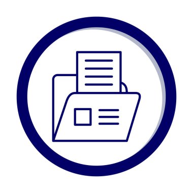 klasör renkli vektör simgesi 