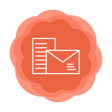 posta simgesi, vektör illüstrasyonu   