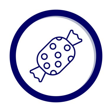 Şeker Web ikonu vektör illüstrasyonu