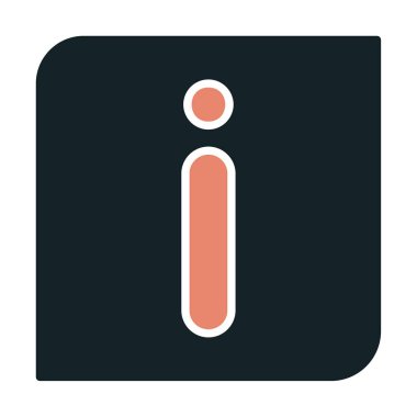 bilgi simgesi. bu daire beyaz bir arkaplanda izole edilmiş 