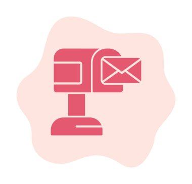 mailbox icon, vector illustration simple design