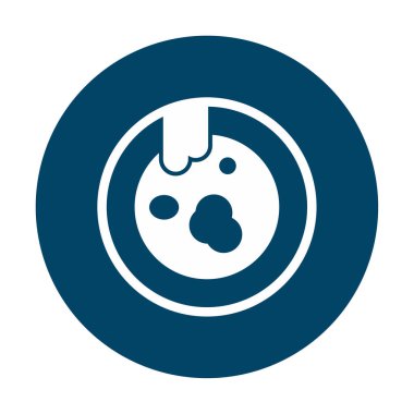 Kirli tabak simgesinin vektör çizimi