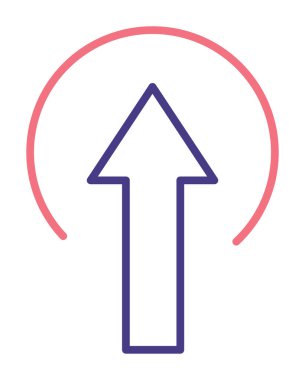 Simge işareti vektör çizim upload