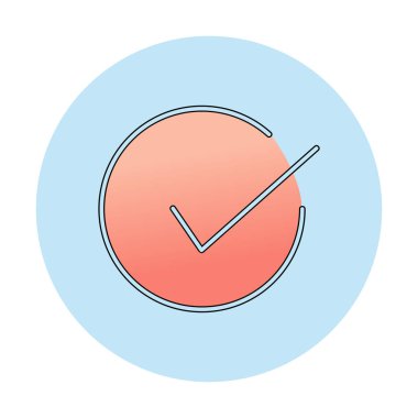 işaret simgesini işaretle, vektör illüstrasyonu basit tasarım