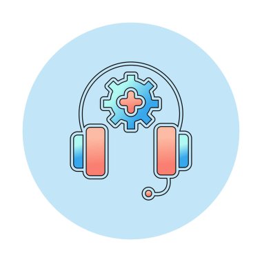 ikon vektör illüstrasyonunu destekle