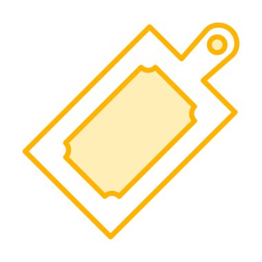 Kesme tahtası simgesi, vektör illüstrasyonu