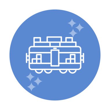 Tren kargosunun vektör çizimi